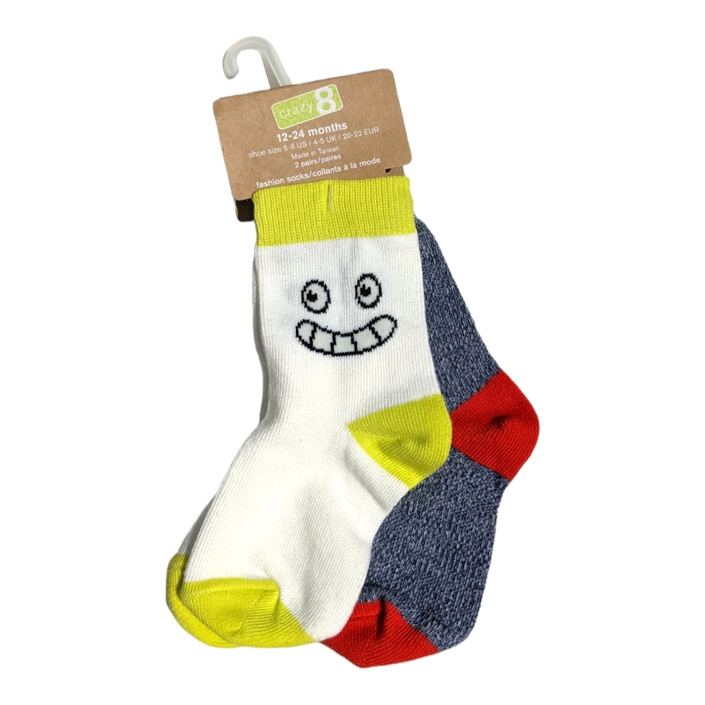 Crazy 8 Fashion Socks 12-24m Shoe 5-6
